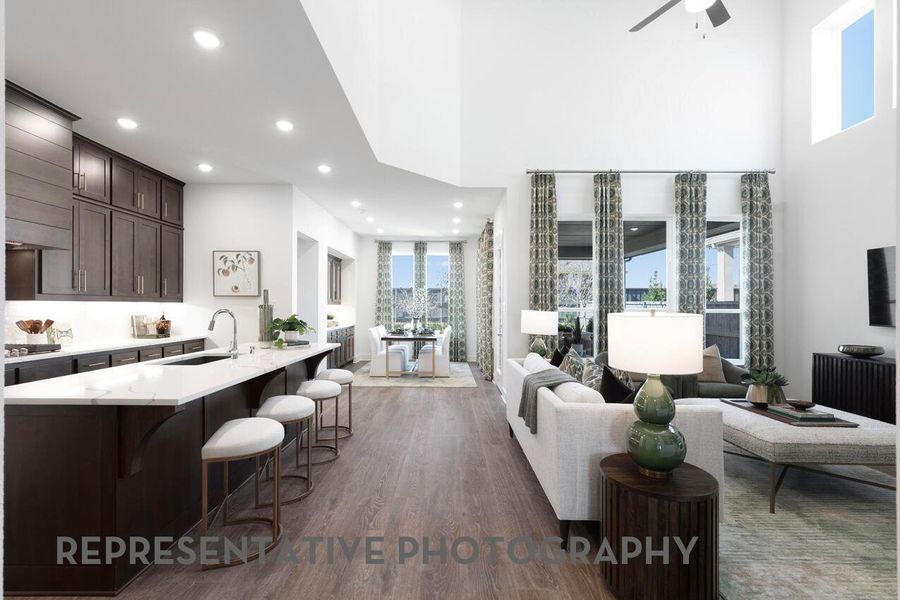 Furnished interior view inside a new home in Parkside On The River, Georgetown (Image 33).