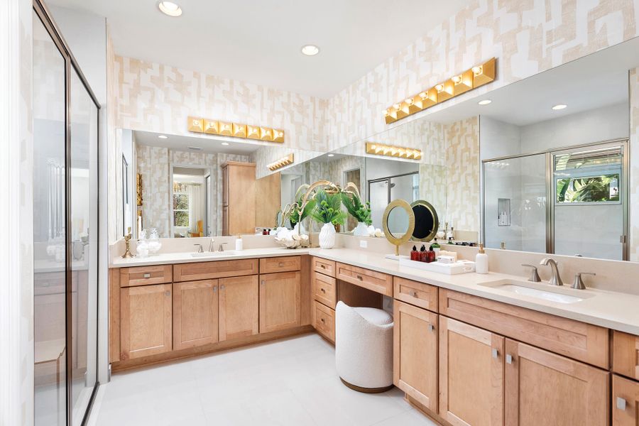 Representative furnished interior of a home built from the Camelia by GL Homes in Valencia Ridge (55+), Wesley Chapel (Image 11).