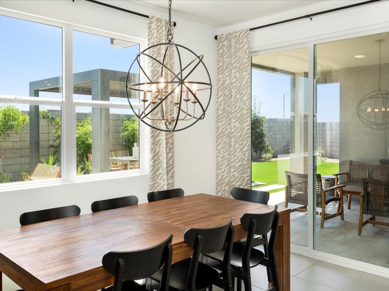 Dining Room in Bailey Floorplan at Bella Vista Trails