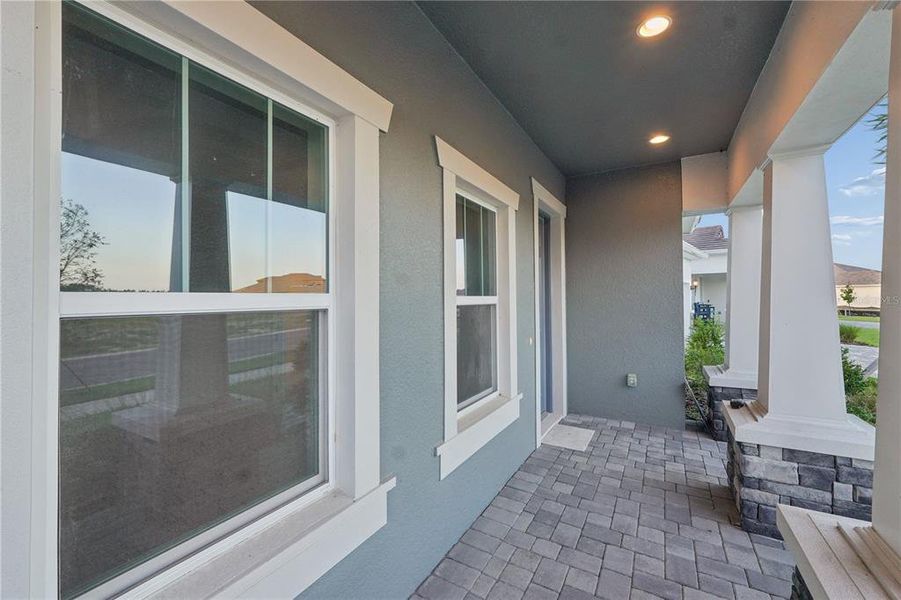 Exterior details and patio area of a home in , Zephyrhills (Image 33).