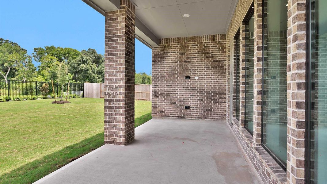 Exterior details and patio area of a home in , Manvel (Image 2). Exterior details and patio area of a home in , Manvel (Image 2).