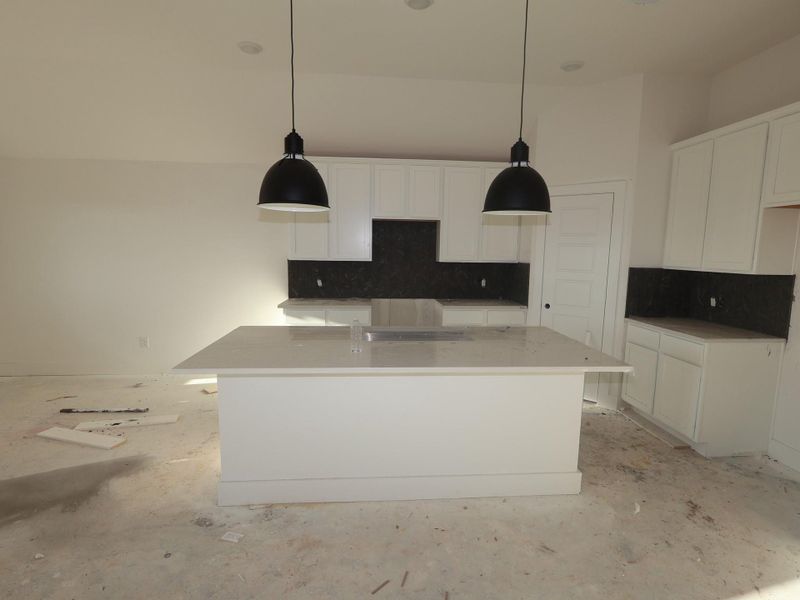 In-progress construction of a new home in Lago Mar, Santa Fe, TX (Image 17).