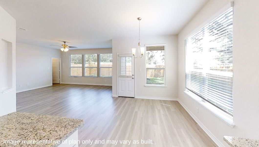 Representative unfurnished interior of a home built from the The Stallion by D.R. Horton in Veranda, San Antonio (Image 11).