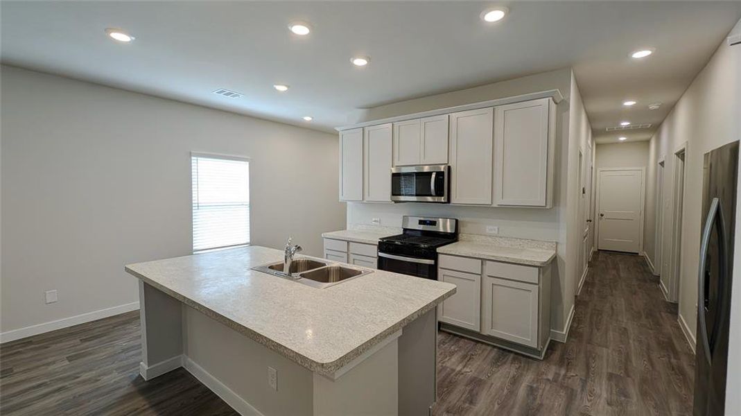 Kitchen with counter top