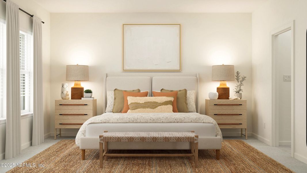 Furnished interior view inside a new home in Silver Meadows at SilverLeaf, St. Augustine (Image 12).