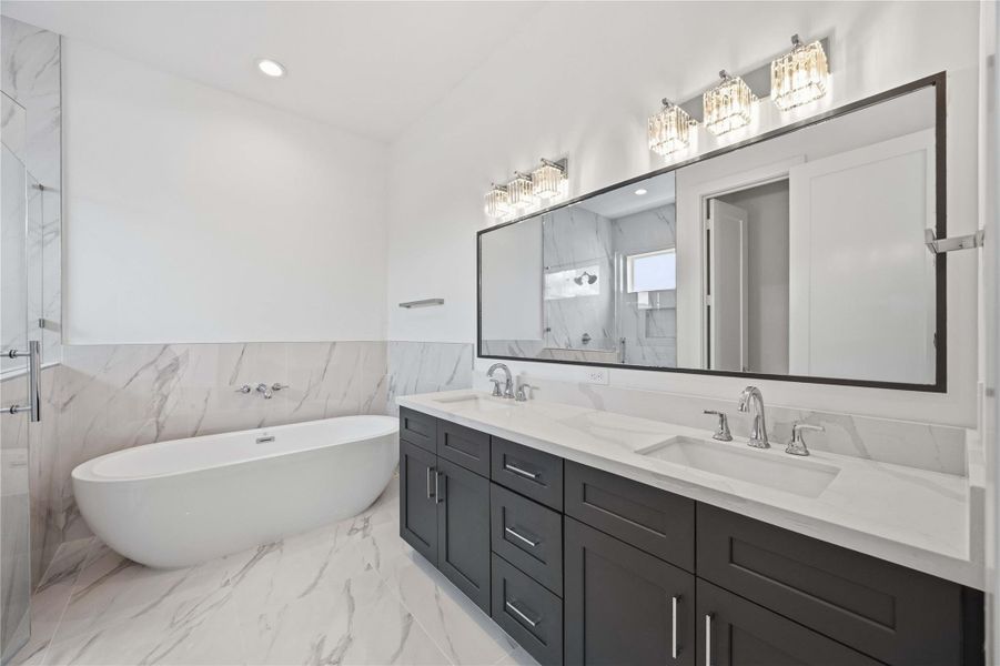 Furnished interior view inside a new home in , Houston (Image 22).