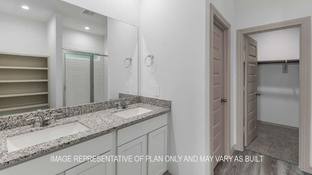 Representative furnished interior of a home built from the Midland by D.R. Horton in Springwood, Beaumont (Image 10).