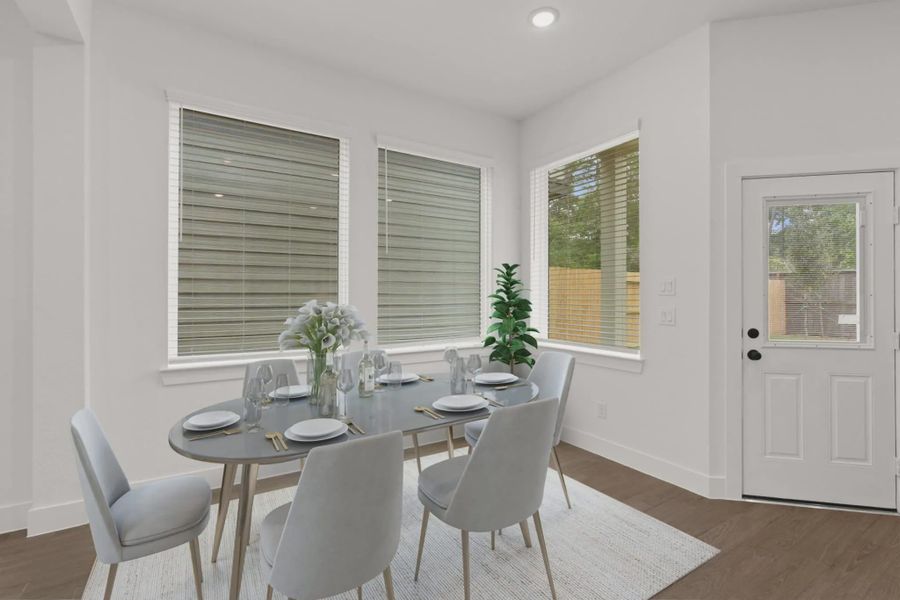 Representative furnished interior of a home built from the Cheverny by Chesmar Homes in Bridgeland Chateau, Cypress (Image 17).