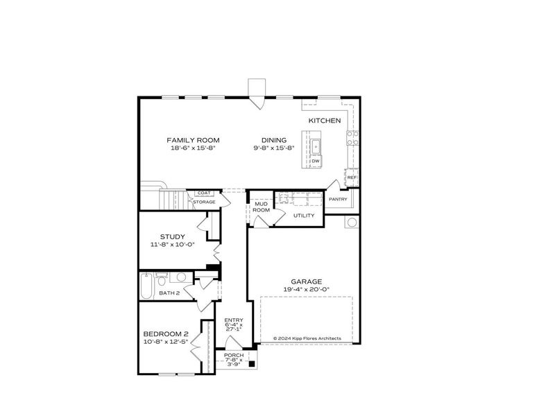 2D floor plan layout for the The Radiance by Davidson Homes LLC in Ivy Glen, Perry, GA (Image 3). 2D floor plan layout for the The Radiance by Davidson Homes LLC in Ivy Glen, Perry, GA (Image 3).
