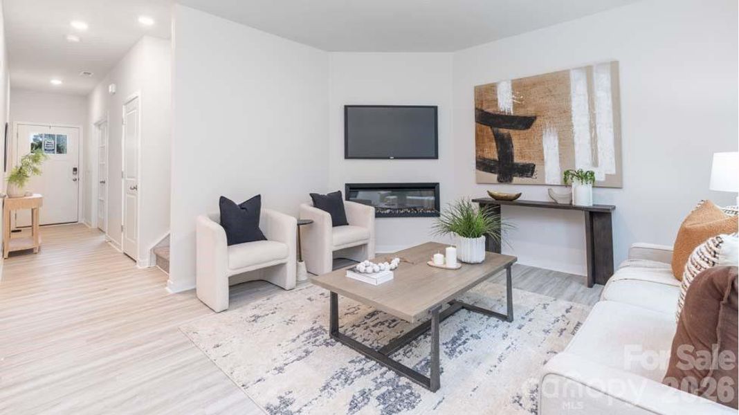 Furnished interior view inside a new home in Reedy Creek Preserve, Charlotte (Image 13).