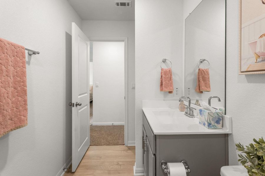 Upstairs guest bathroom Upstairs guest bathroom