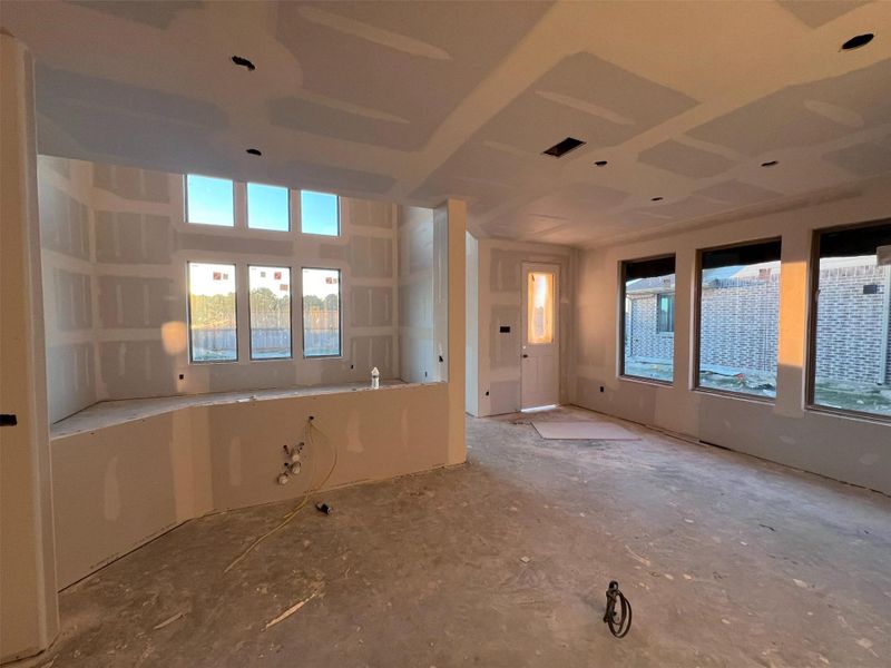 Actual progress of your home.