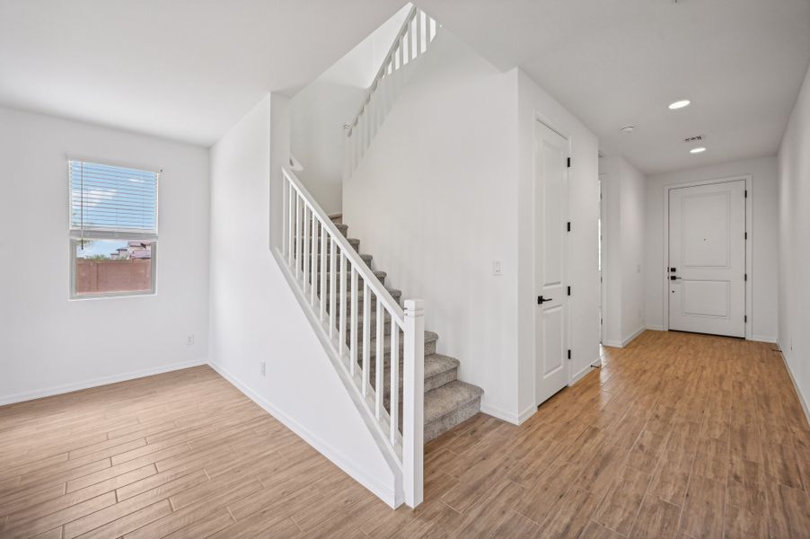 Foyer and stairs to second floor