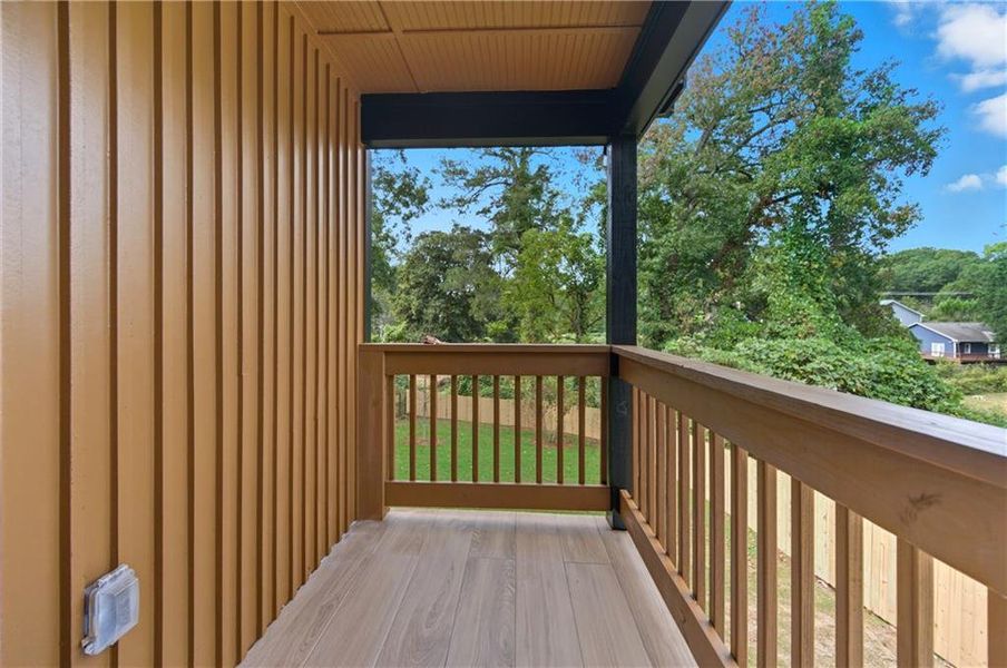 Exterior details and patio area of a home in , Atlanta (Image 1). Exterior details and patio area of a home in , Atlanta (Image 1).