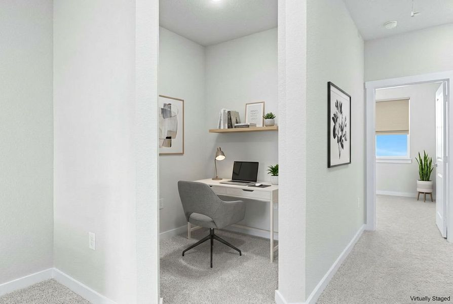 Furnished interior view inside a new home in Willow Grove Townhomes, Melissa (Image 12).