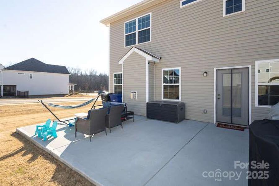 Exterior details and patio area of a home in , Mooresville (Image 3).