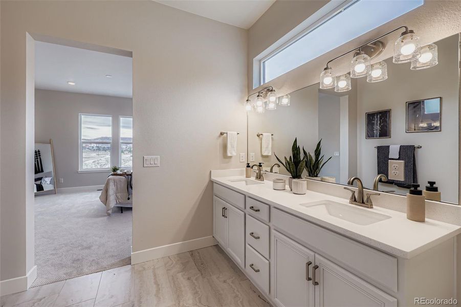 Furnished interior view inside a new home in Hillside at Castle Rock, Castle Rock (Image 10).