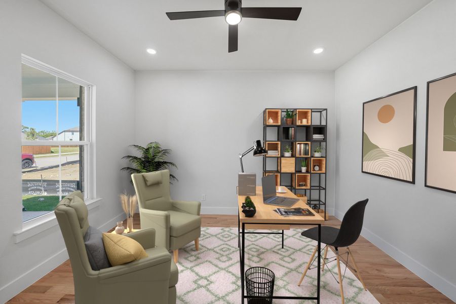 Furnished interior view inside a new home in Aster Park, McKinney (Image 17).