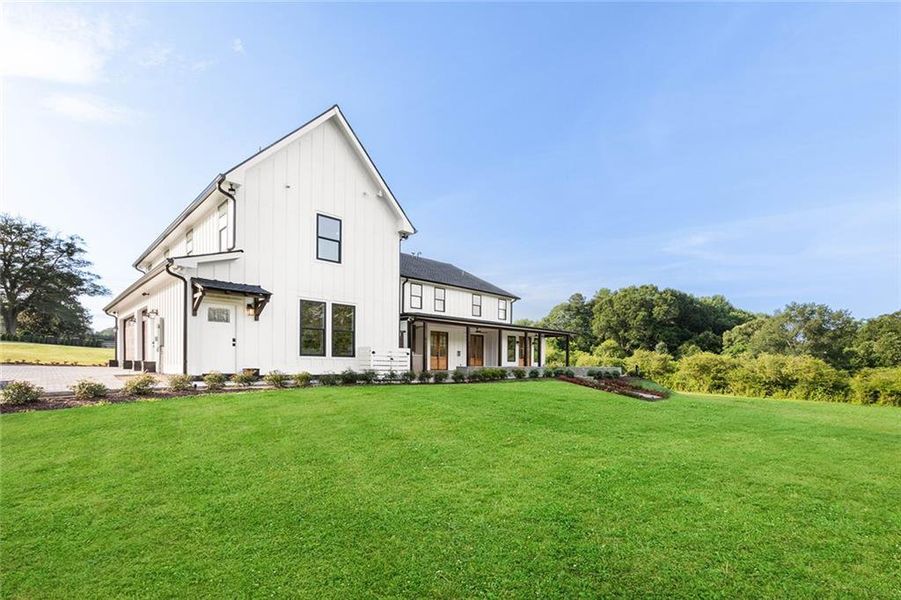 Front exterior of a new home in , Canton, GA, highlighting curb appeal (Image 28).