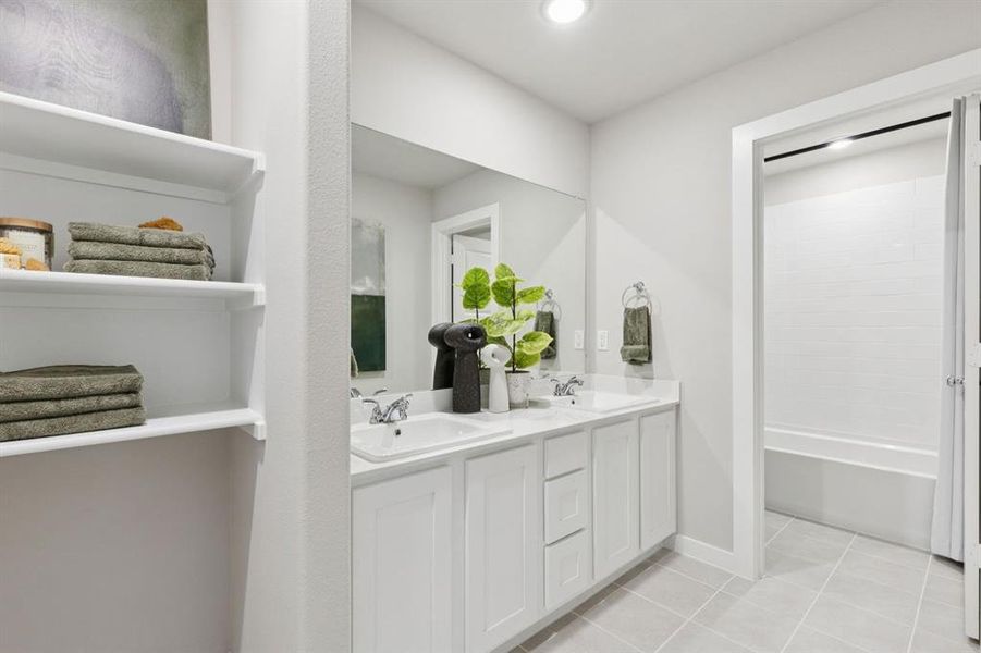 Bathroom in the Magnolia home plan by Trophy Signature Homes – REPRESENTATIVE PHOTO
