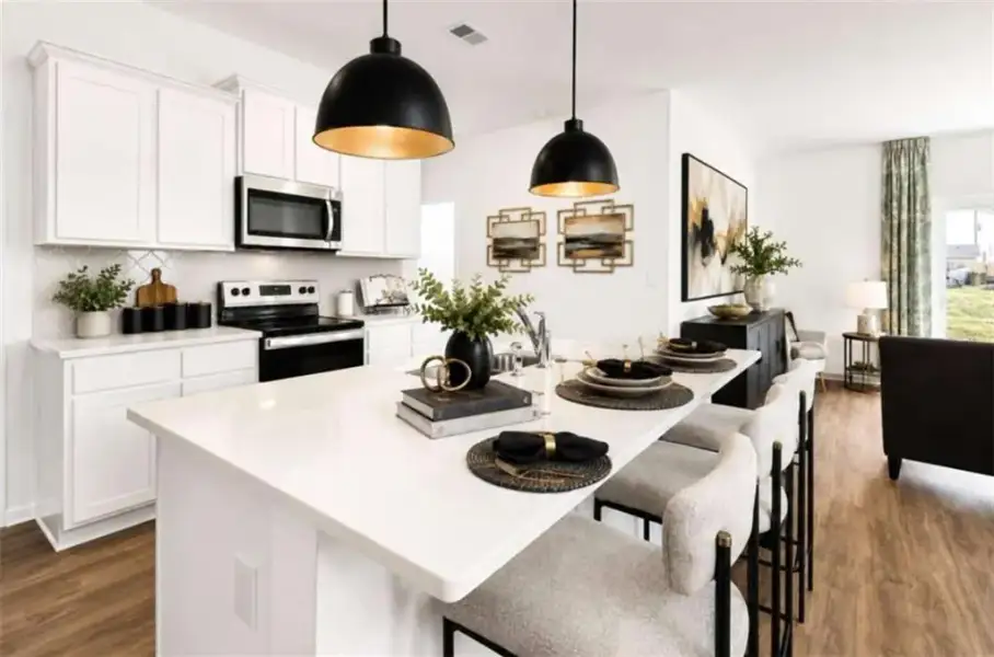 Furnished interior view inside a new home in , Marietta (Image 6). Furnished interior view inside a new home in , Marietta (Image 6).