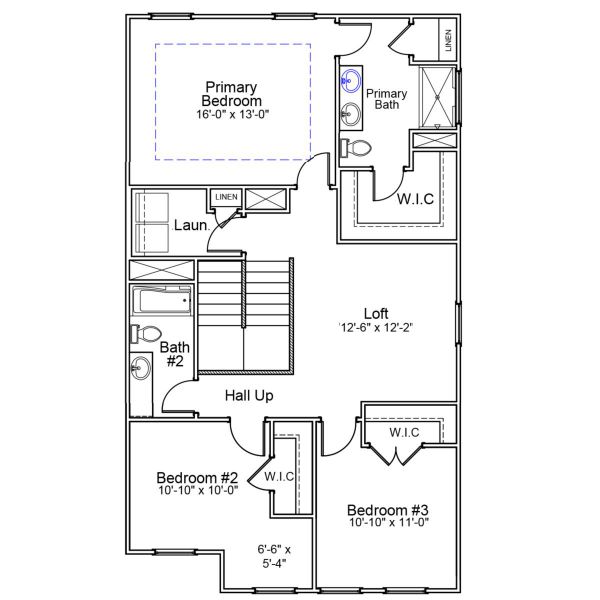 2D floor plan layout of this home in Central Creek, Goose Creek, SC (Image 4).