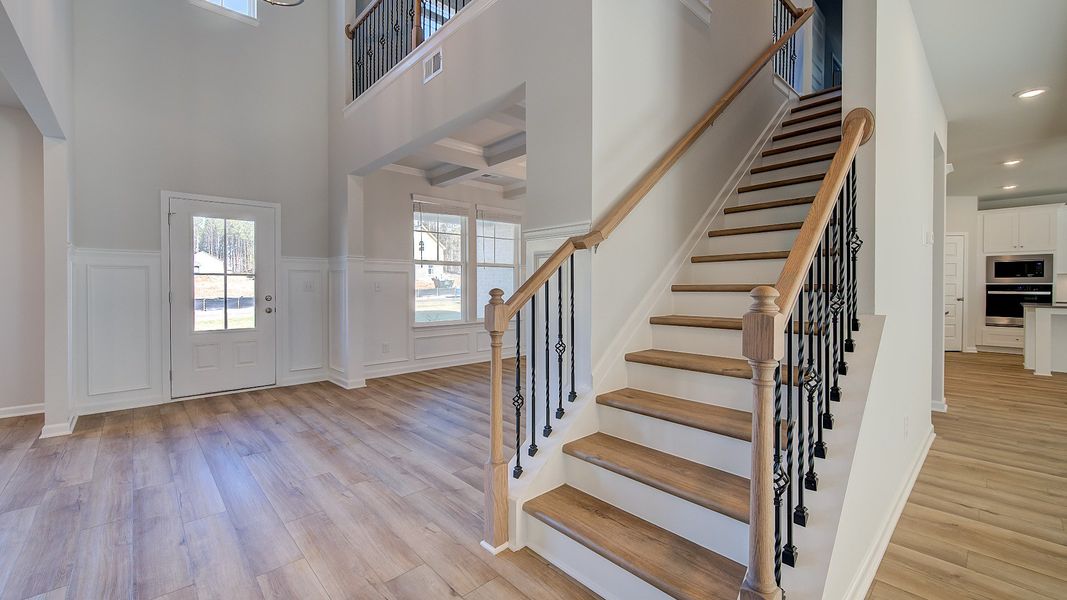 Furnished interior view inside a new home in Riverbend Overlook, Fayetteville (Image 5).