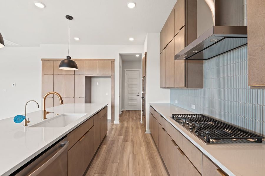Furnished interior view inside a new home in Capitol Collection at Lariat, Liberty Hill (Image 6).
