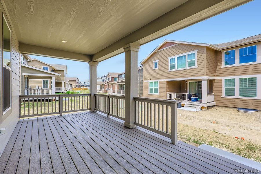Exterior details and patio area of a home in Brighton Crossings: The Grand Collection, Brighton (Image 2).