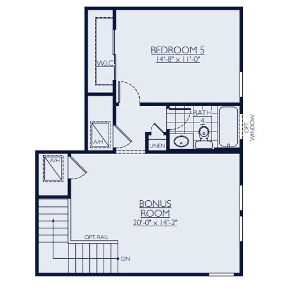 2D floor plan layout for the Charlotte II by William Ryan Homes in River Preserve Estates, Parrish, FL (Image 5).