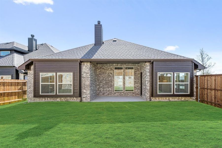 Exterior details and patio area of a home in Willow Wood Classic 50, McKinney (Image 19). Exterior details and patio area of a home in Willow Wood Classic 50, McKinney (Image 19).