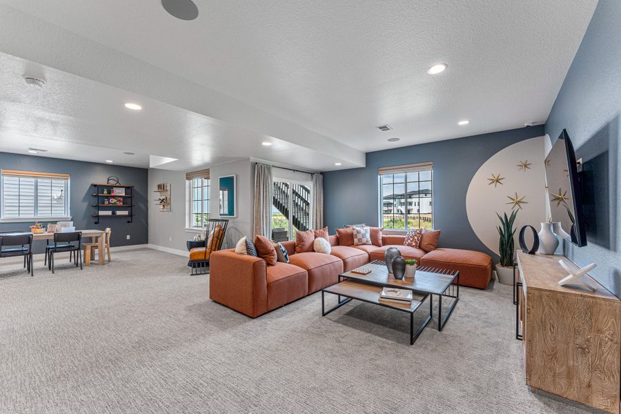 Representative furnished interior of a home built from the Vail by Taylor Morrison in Hillside at Crystal Valley Destination Collection, Castle Rock (Image 31).