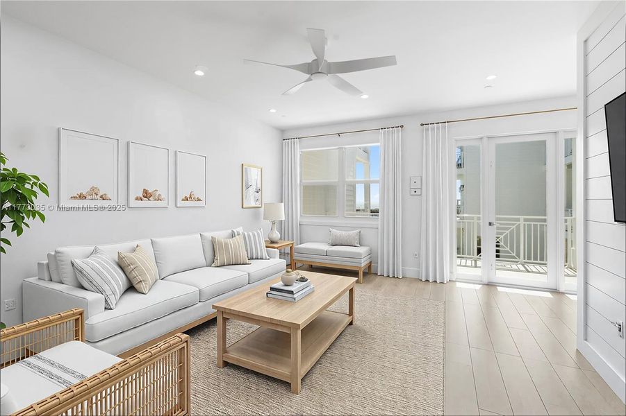 Furnished interior view inside a new home in , Islamorada, Village of Islands (Image 12).