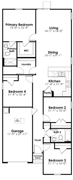 2D floor plan layout of this home in Ferry Grove, Lexington, SC (Image 2). 2D floor plan layout of this home in Ferry Grove, Lexington, SC (Image 2).