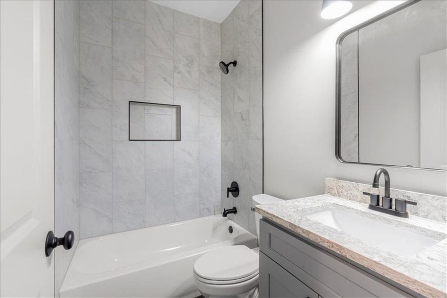 Furnished interior view inside a new home in , Atlanta (Image 30).