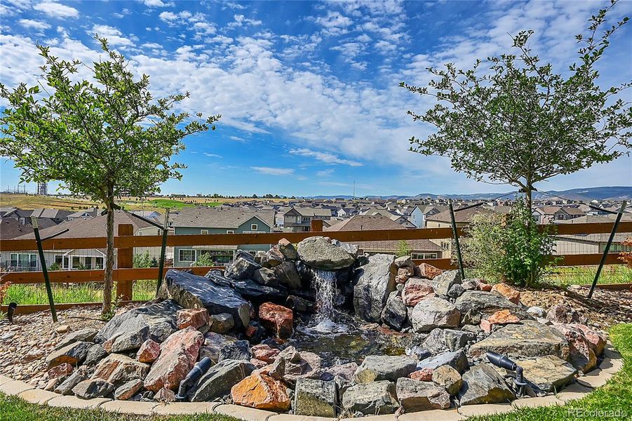 Back yard water feature