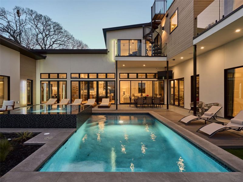 Exterior details and patio area of a home in , Austin (Image 3).