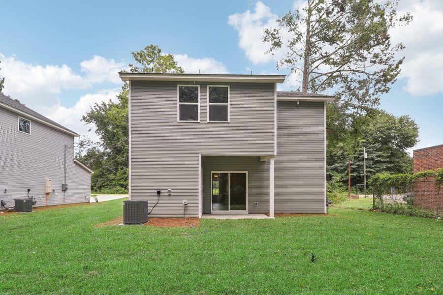Exterior details and patio area of a home in Founder's Park, Lincolnville (Image 18). Exterior details and patio area of a home in Founder's Park, Lincolnville (Image 18).