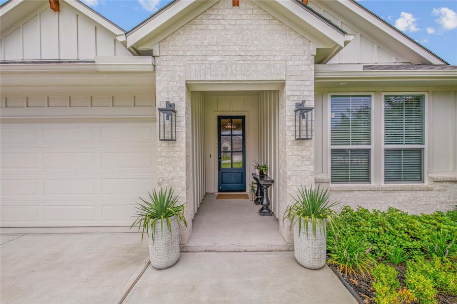 Exterior details and patio area of a home in , College Station (Image 25). Exterior details and patio area of a home in , College Station (Image 25).