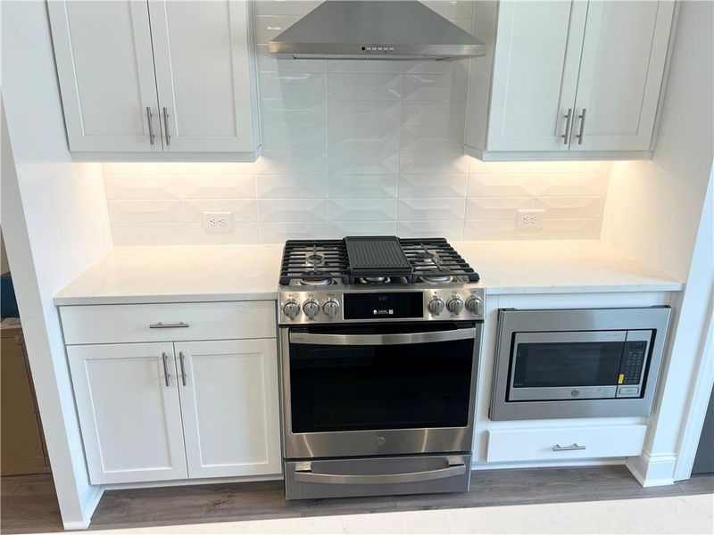 Close-up of interior finishes inside a home in Palisades Townhomes, Cumming (Image 16).