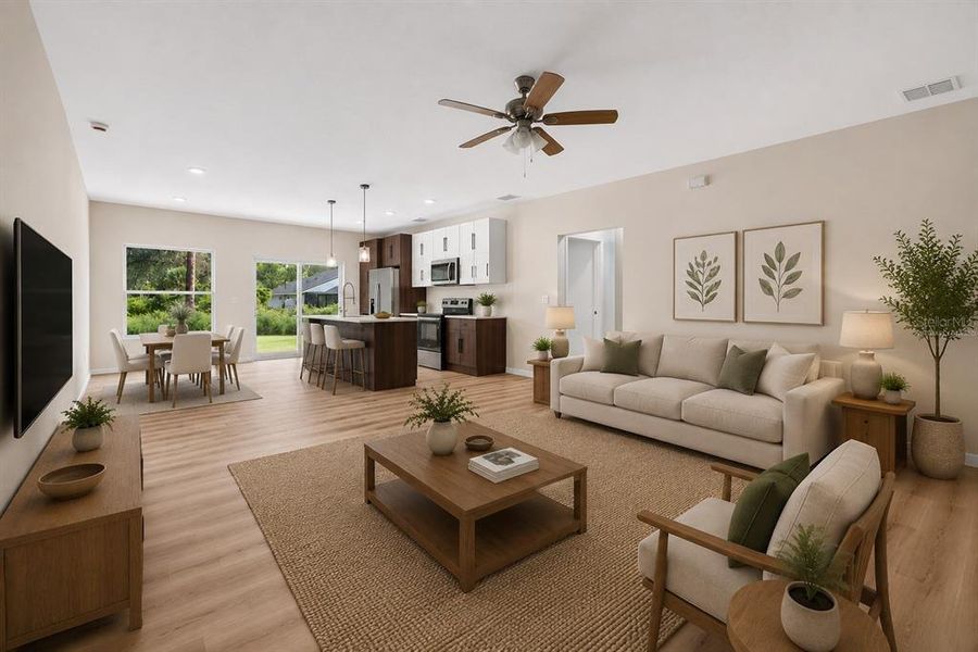 Furnished interior view inside a new home in , Port Charlotte (Image 6). Furnished interior view inside a new home in , Port Charlotte (Image 6).