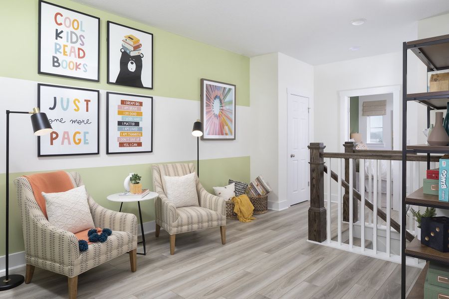 Furnished interior view inside a new home in Kettering at eTown - Traditional Collection, Jacksonville (Image 4).