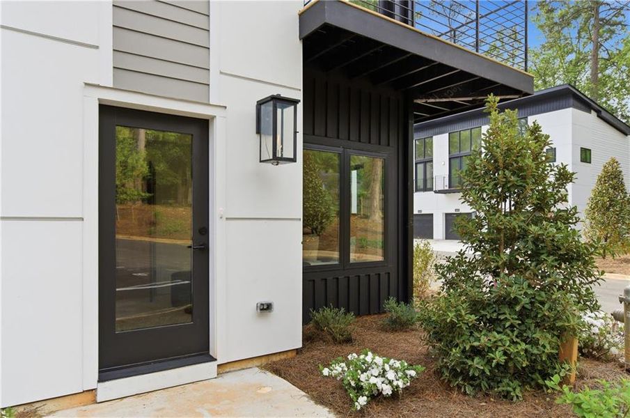 Exterior details and patio area of a home in , Atlanta (Image 31).