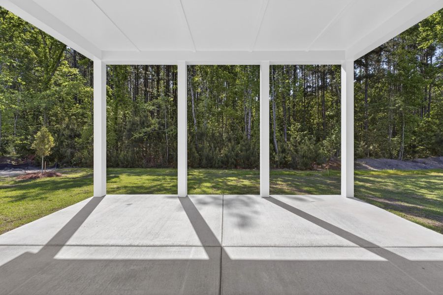 Exterior details and patio area of a home in Nexton - Midtown, Summerville (Image 3).