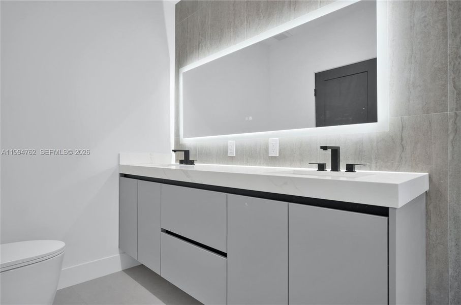 Furnished interior view inside a new home in , Miami (Image 11).