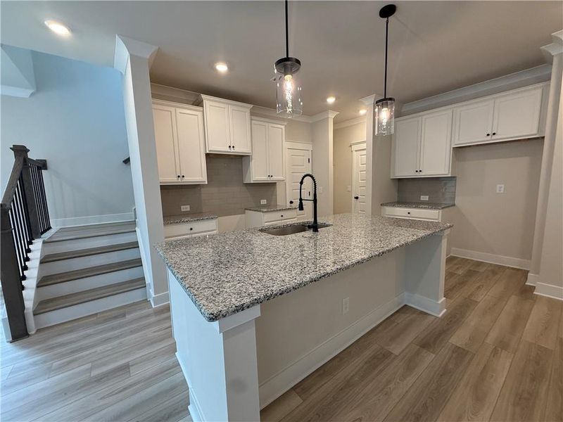 Furnished interior view inside a new home in The Towns at Auburn Station East, Auburn (Image 8).