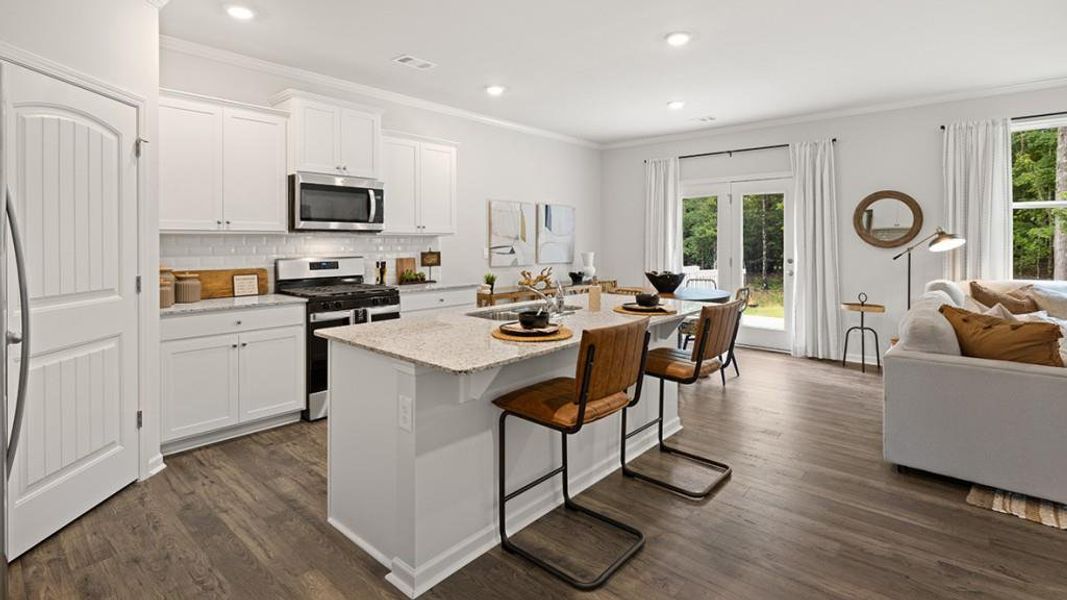 Furnished interior view inside a new home in Braselton Village, Braselton (Image 12). Furnished interior view inside a new home in Braselton Village, Braselton (Image 12).