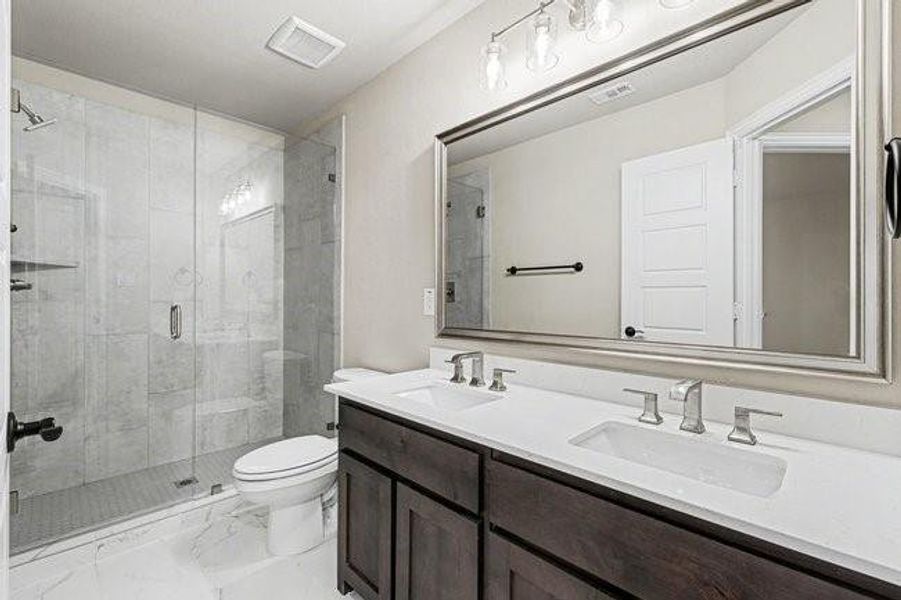 Furnished interior view inside a new home in , Prosper (Image 18).