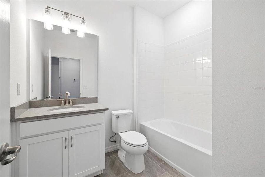 Furnished interior view inside a new home in Eagletail Landings, Howey-in-the-Hills (Image 9).