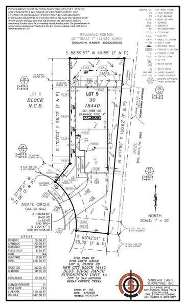 5702 agate circle - site plan revised